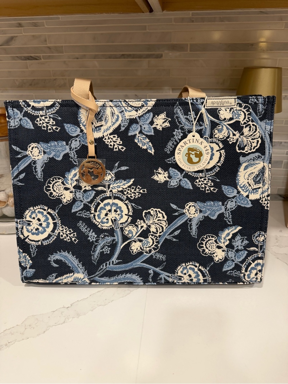 New Spartina 449 Market Tote Oyster Factory NWT